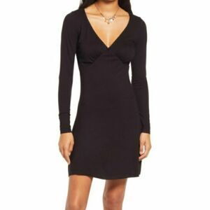 NWT BP long sleeve knit black dress